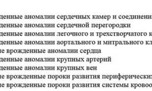 Код порока сердца по МКБ-10